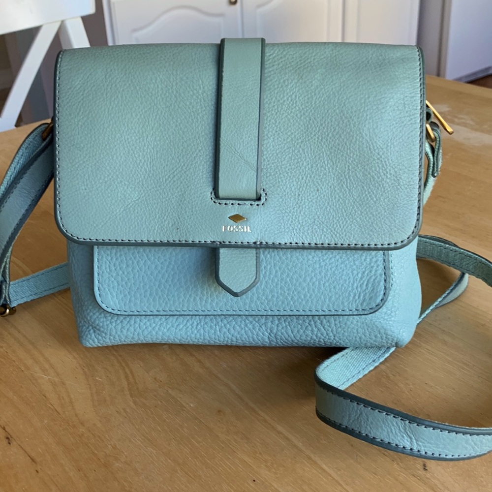 FOSSIL leather cross body bag